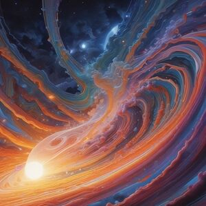 Galactic Vortex Art Print 8x10